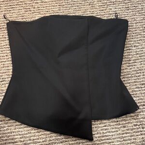 Black Strapless Top
